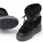 LTRACK LOW FAUX-FUR BOOTS