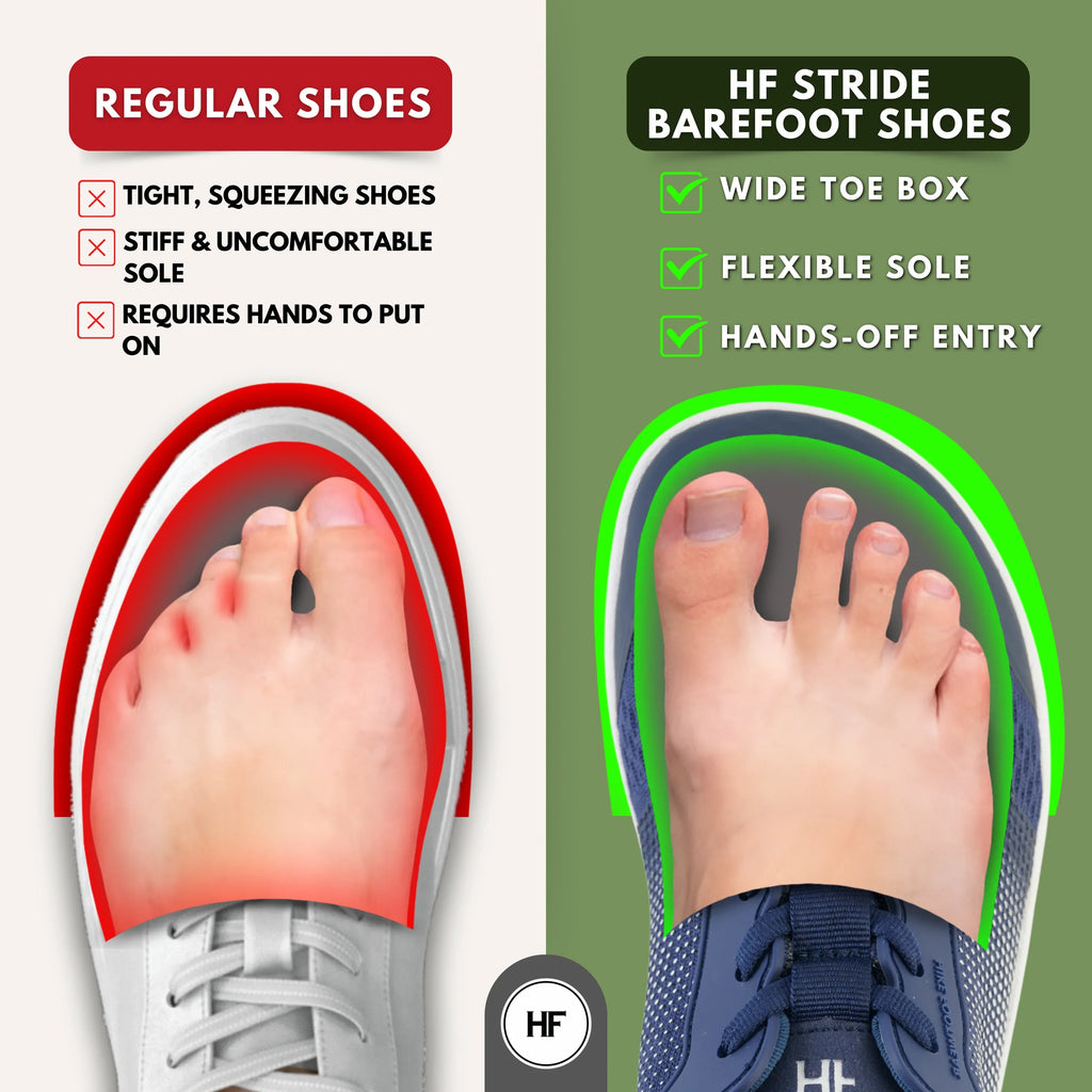 HF Stride – Hands-Off & Ergonomic Barefoot Shoes (Unisex)
